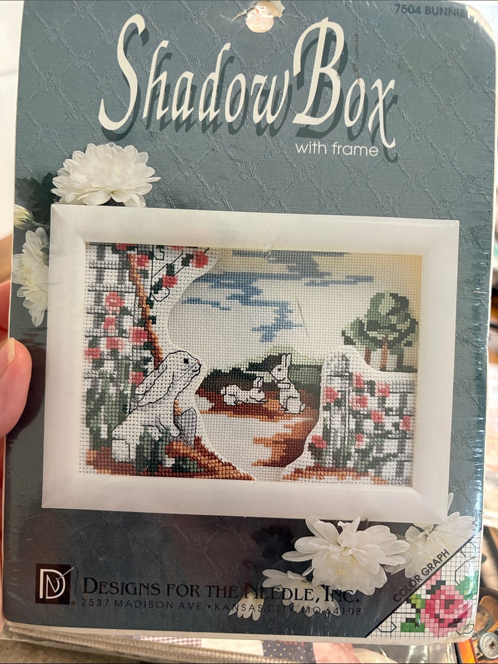 ShadowBox Rabbit Cross-Stitch Kit